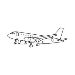 Takeoff Plane Ascent Line Vector