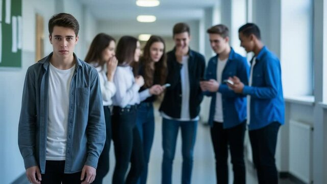 Group Laughing at Peer While Using Smartphones