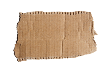 PNG Ripped torn one cardboard paper piece on transparent background, paper cut out design element