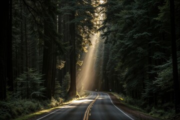 road in the forest
