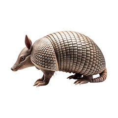 Armadillo isolated on a transparent background