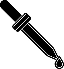 vector illustration of a eyedropper