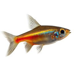 Obraz premium Tetra isolated on transparent background.