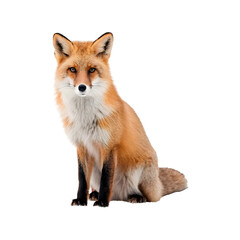 Naklejka premium Fox isolated on a transparent background