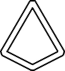 Triangle pixel geometric 8 bits