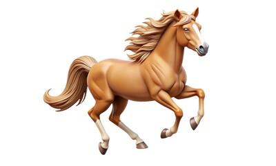 Fototapeta premium horse isolated on white background