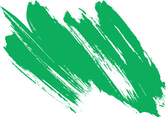 Abstract green brush stroke texture on white background artistic painted design element for creative graphic design projects and modern artwork