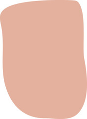 Blob shape organic in boho style