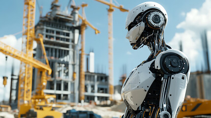 Advanced Robot at Construction Site