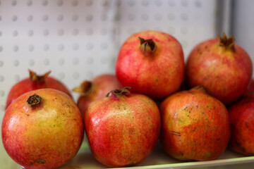 fresh seasonal pomegranates