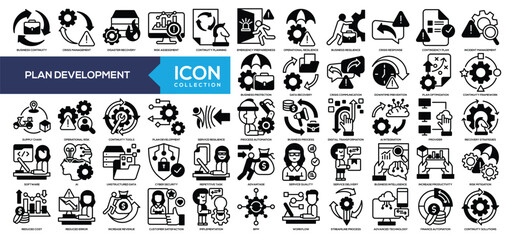 Plan Development Mixed Icon Collection