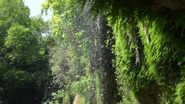 Waterfall in Antalya park, Turkey