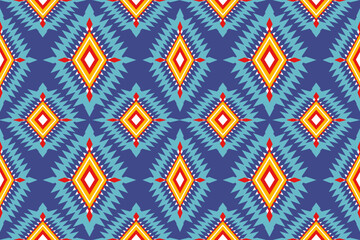 Vibrant Geometric  Inspired Textile Pattern Design