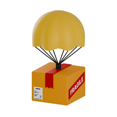 Parachute Package Drop Icon