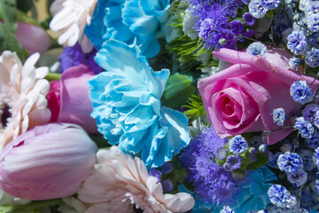 This is a close-up of a bouquet of flowers.