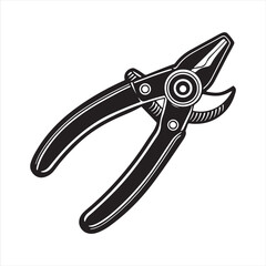 manual cable cutter silhouette
