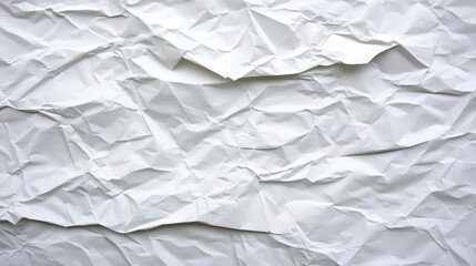 Obraz premium White Crumpled Paper Texture