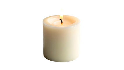 candle on white background