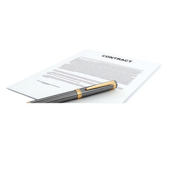 Contract Signing, Pen and Paper