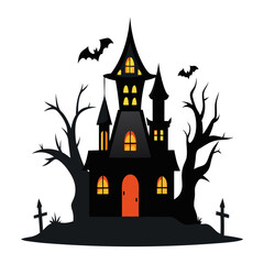 A haunted house design Art & Illustration