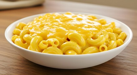 rich and creamy bowl of American-style macaroni and cheese, representing a quick, easy, and deeply satisfying comfort food staple