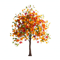 Fototapeta premium autumn tree with leaves