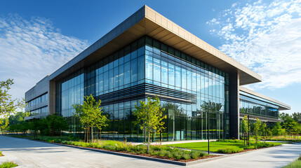 commercial facility, modern R an D building