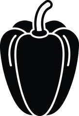 Bell Pepper Icon Outline Vector Illustration