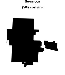 Seymour (Wisconsin) blank outline map