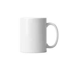 Blank White Ceramic Coffee Mug on Isolated Background for Customization and Design Projects Transparent background or png