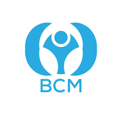 Initial BCM Letter Linked Logo for business and company identity. Modern BCM Letter Logo Vector Template with modern trendy golden logo.
