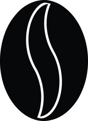 Coffee Bean Icon Outline Vector Illustration