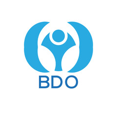 Initial BDO Letter Linked Logo for business and company identity. Modern BDO Letter Logo Vector Template with modern trendy golden logo.

