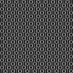 Seamless geometric vector pattern of squares and lines