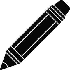 Crayon Icon Outline Vector Illustration