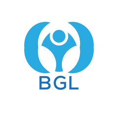 BGL Modern Abstract Human Body Wellness Logo Design – Health And Fitness Logo. BGL Therapy Concept Icon.
