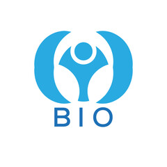 Initial BIO Letter Linked Logo for business and company identity. Modern BIO Letter Logo Vector Template with modern trendy golden logo.
