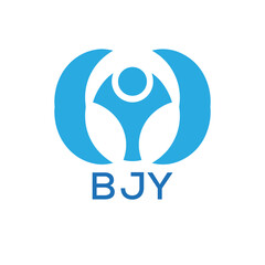 Initial BJY Letter Linked Logo for business and company identity. Modern BJY Letter Logo Vector Template with modern trendy golden logo.
