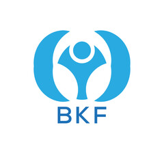 Initial BKF Letter Linked Logo for business and company identity. Modern BKF Letter Logo Vector Template with modern trendy golden logo.
