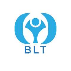 Initial BLT Letter Linked Logo for business and company identity. Modern BLT Letter Logo Vector Template with modern trendy golden logo.
