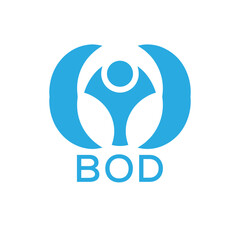 Initial BOD Letter Linked Logo for business and company identity. Modern BOD Letter Logo Vector Template with modern trendy golden logo.
