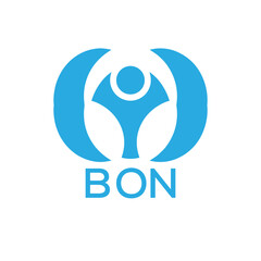 Initial BON Letter Linked Logo for business and company identity. Modern BON Letter Logo Vector Template with modern trendy golden logo.
