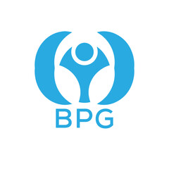 Initial BPG Letter Linked Logo for business and company identity. Modern BPG Letter Logo Vector Template with modern trendy golden logo.
