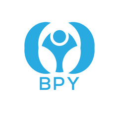 Initial BPY Letter Linked Logo for business and company identity. Modern BPY Letter Logo Vector Template with modern trendy golden logo.
