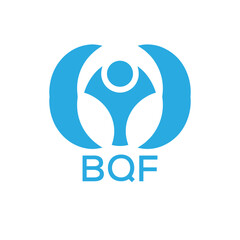 Initial BQF Letter Linked Logo for business and company identity. Modern BQF Letter Logo Vector Template with modern trendy golden logo.
