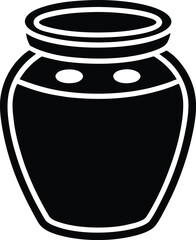 Honey Jar Icon Outline Vector Illustration