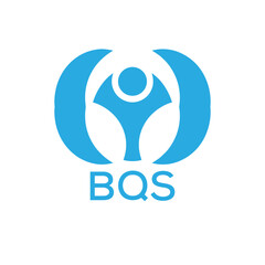 Initial BQS Letter Linked Logo for business and company identity. Modern BQS Letter Logo Vector Template with modern trendy golden logo.
