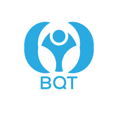 Initial BQT Letter Linked Logo for business and company identity. Modern BQT Letter Logo Vector Template with modern trendy golden logo.
