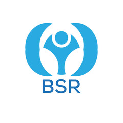 Initial BSR Letter Linked Logo for business and company identity. Modern BSR Letter Logo Vector Template with modern trendy golden logo.
