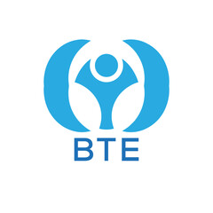 Initial BTE Letter Linked Logo for business and company identity. Modern BTE Letter Logo Vector Template with modern trendy golden logo.
